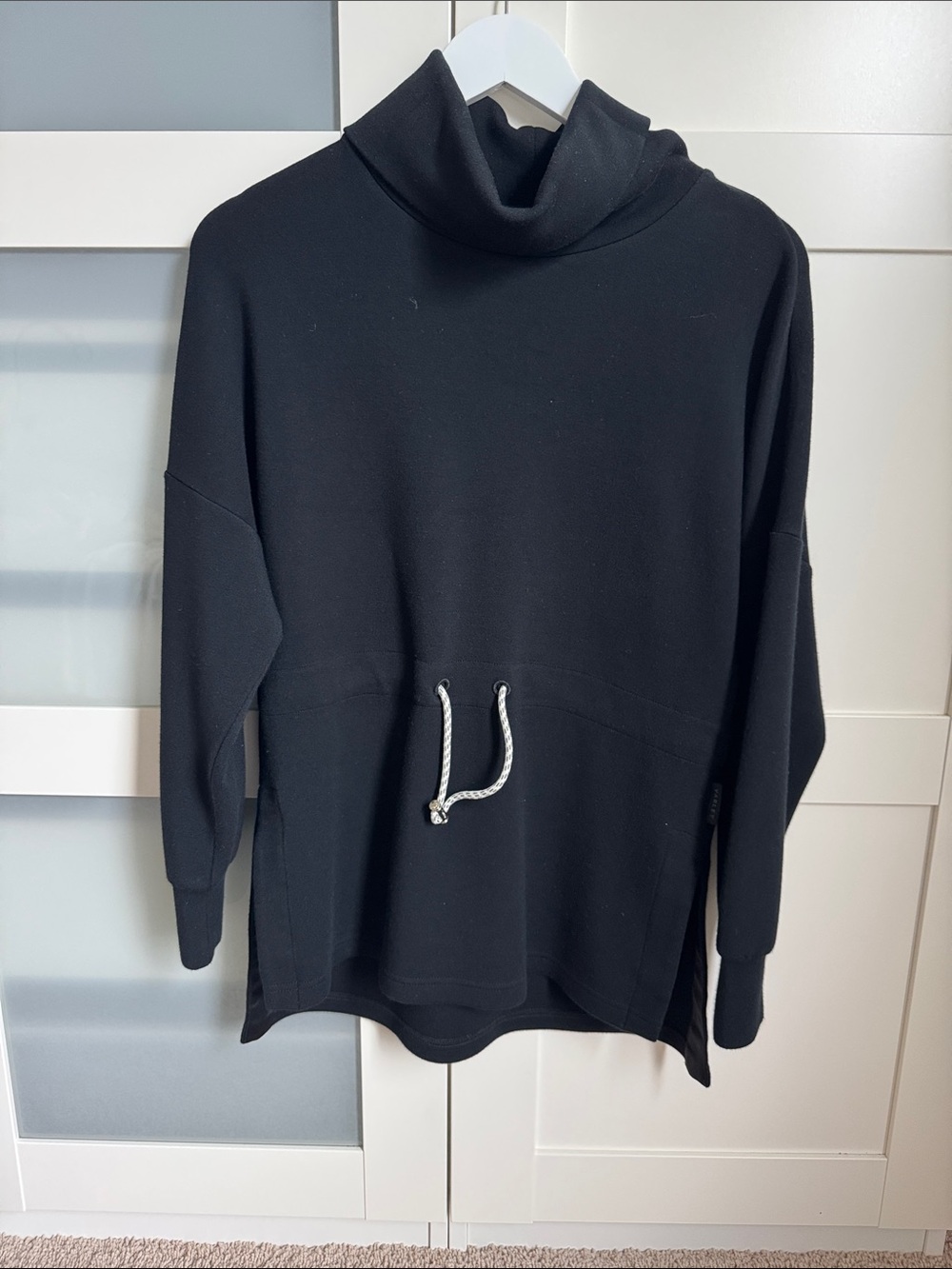 Varley Black Turtleneck Drawstring Women's Sweater